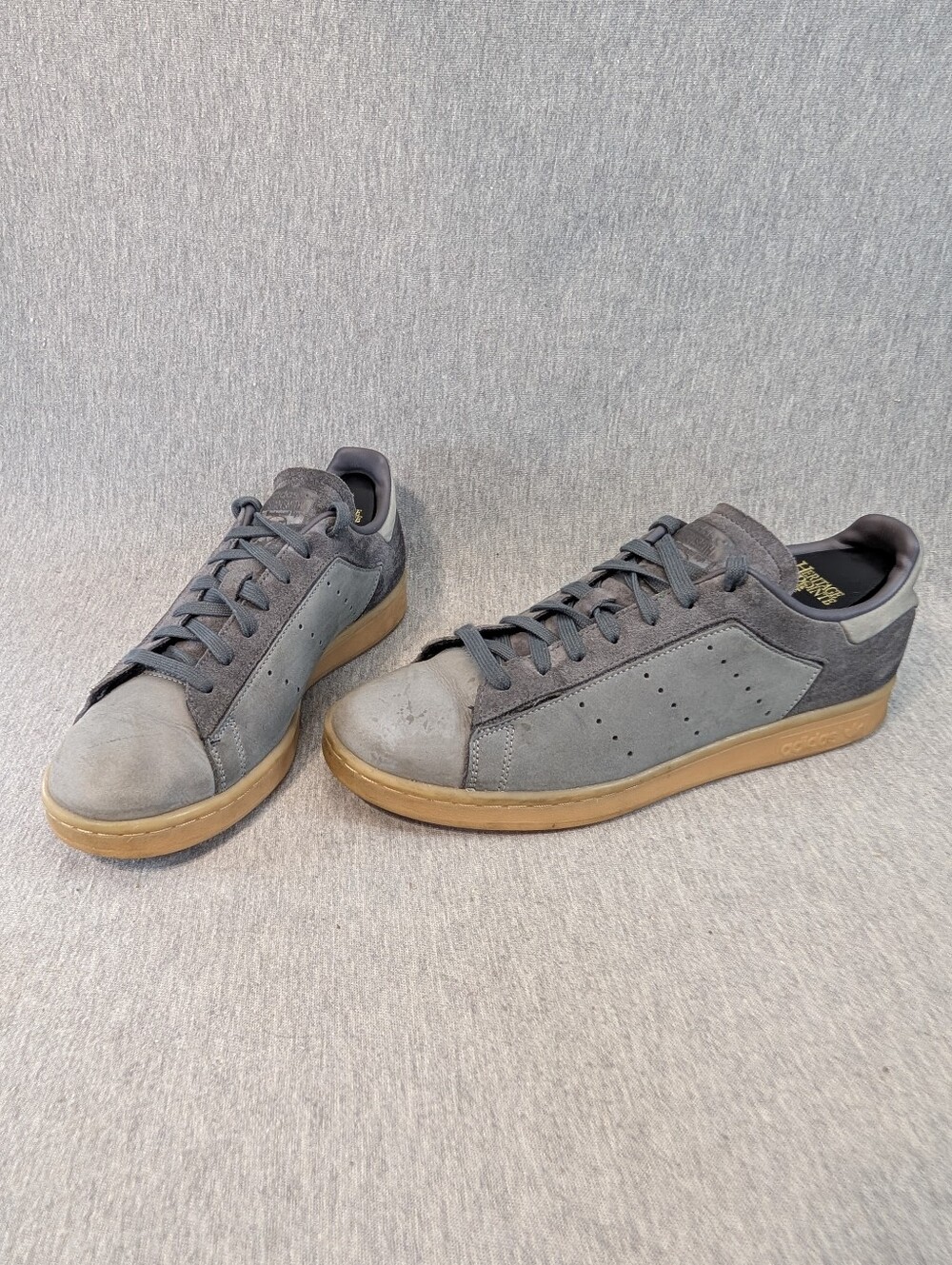 Adidas Stan Smith Leather Sneakers Men's 8.5 Gray